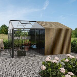 Gewächshäuser aus Aluminium mit Lager Limited edition | Aluminium - Limited Edition Gewächshaus mit eingebautem Lager