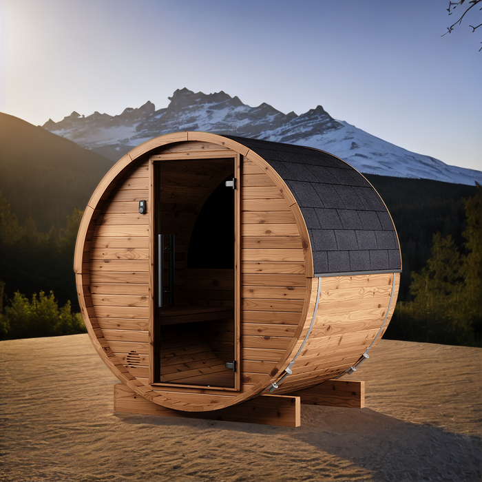 Fasssauna aus Thermoholz | Fasssauna aus Thermoholz HC150