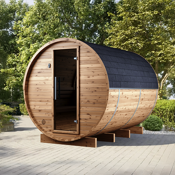 Fasssauna aus Thermoholz | Fasssauna aus Thermoholz HCF 300