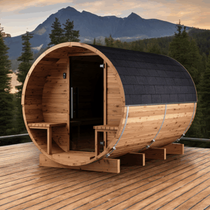 Fasssauna aus Thermoholz | Fasssauna aus Thermoholz LC 300