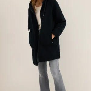 Teddy Mantel mit Kapuze