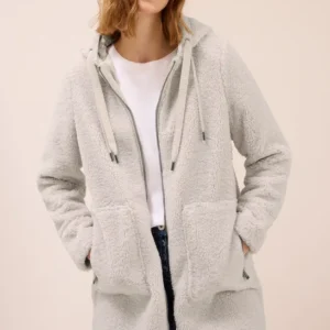 Teddy Mantel mit Kapuze