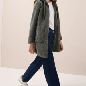 Teddy Mantel mit Kapuze