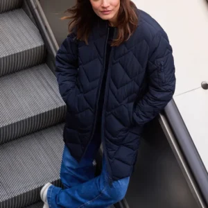 Langer Stepp-Blouson