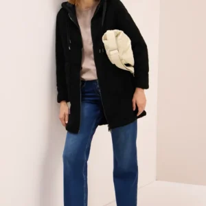 Teddy Mantel mit Kapuze