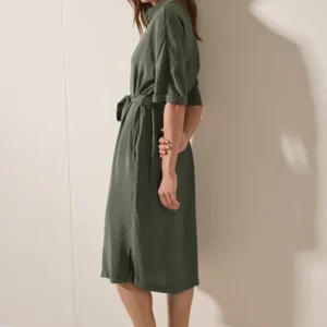 Midikleid mit Hemdkragen