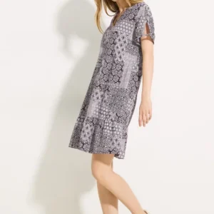 Patchwork Print Kleid