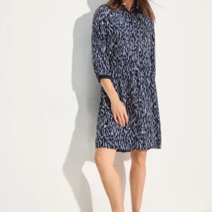 Print Hemdblusenkleid