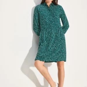 Print Hemdblusenkleid