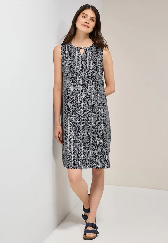 Gemustertes Jersey-Kleid