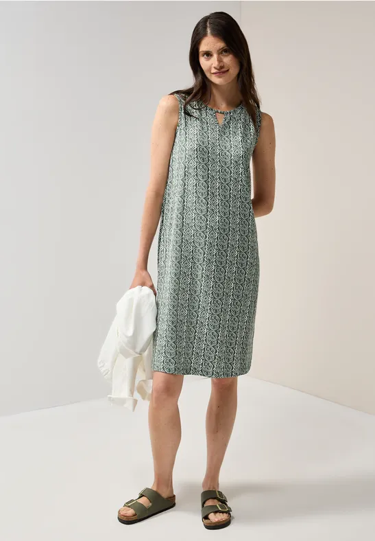 Gemustertes Jersey-Kleid