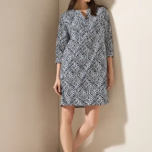 Gemustertes Tunika-Kleid