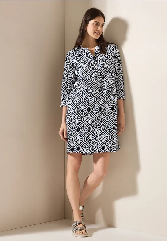 Gemustertes Tunika-Kleid