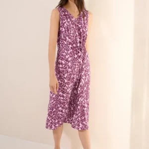 Gemustertes Midi-Kleid