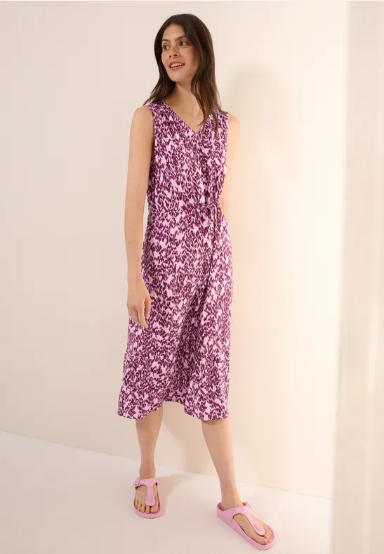 Gemustertes Midi-Kleid