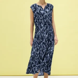 Gemustertes Volant-Kleid