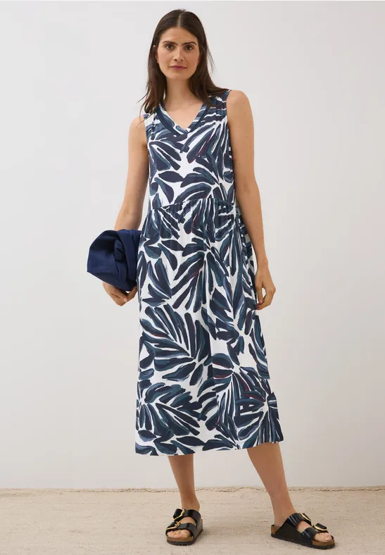 Gemustertes Jersey-Kleid