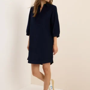 Cordkleid in Unifarbe