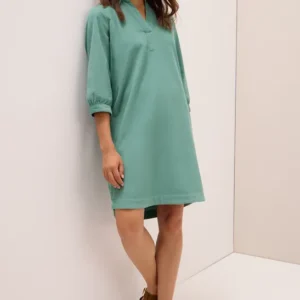 Cordkleid in Unifarbe