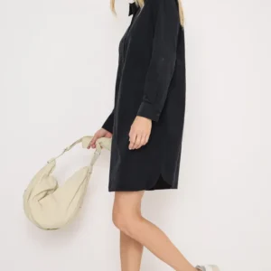 Cordkleid in Unifarbe