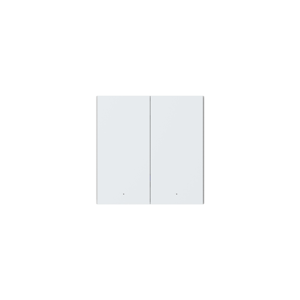 Aqara Smart Wall Switch H1 (ohne Neutralleiter) - Smarter Doppelschalter - Weiß