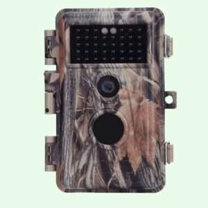 Wildtierkamera 64MP 2304*1296p mit Bewegungsmelder Nachtsicht Maximale Entfernung bis 75 Füße, 0,3s Trigger Geschwindigkeit , IP66 Wasserdichter| A252