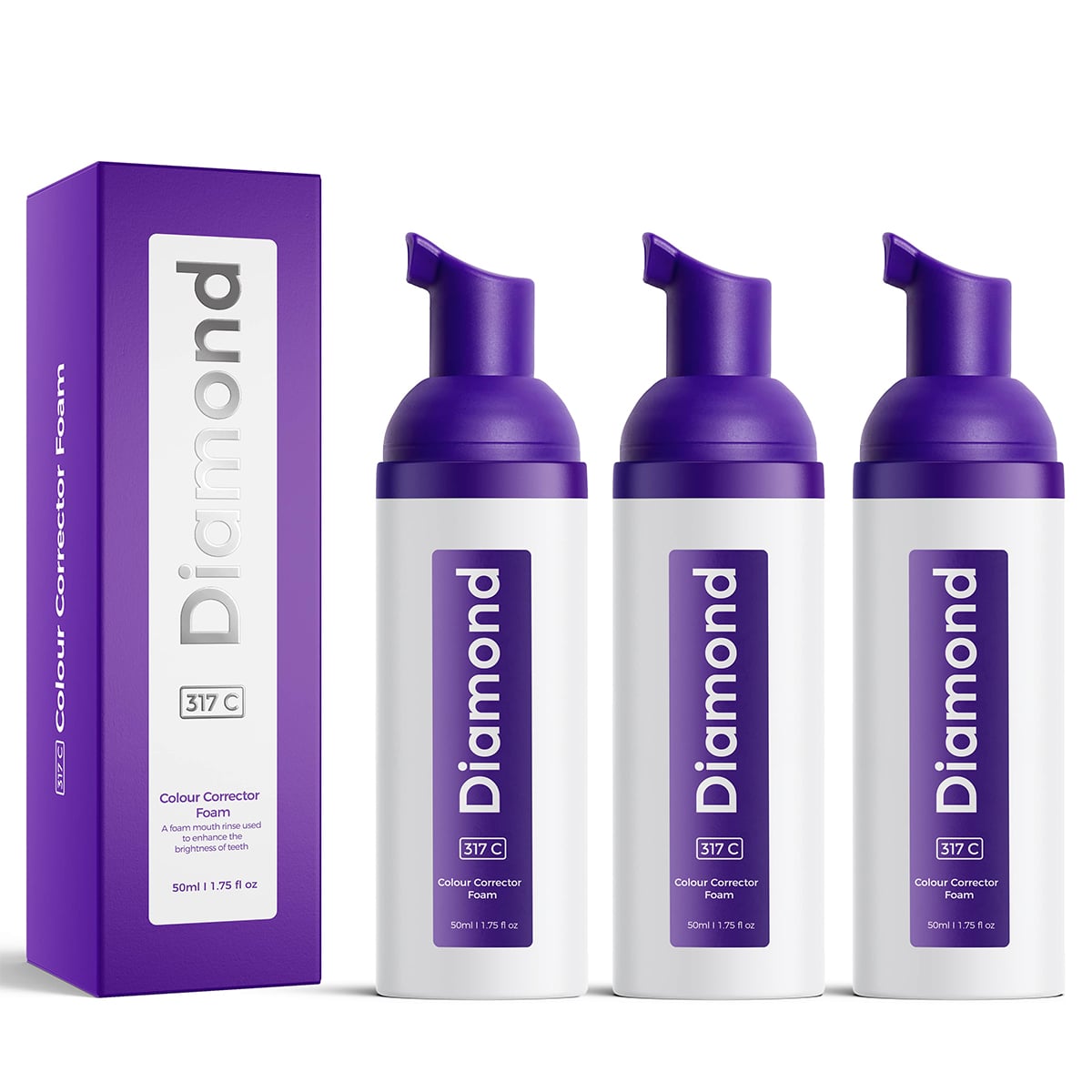 Zahnbleaching Farbkorrektur Schaum