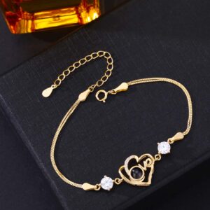 Foto Projektion Armband mit Bild im Stein - Love Herz