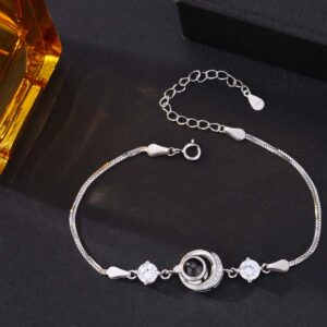 Foto Projektion Armband mit Bild im Stein - Beim Mond