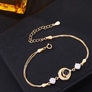 Foto Projektion Armband mit Bild im Stein - Beim Mond