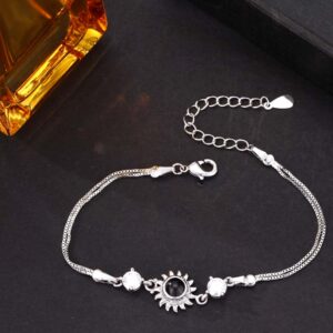 Foto Projektion Armband mit Bild im Stein - Sonne